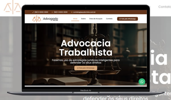 Cod.082 - Template Site Para Advogados 100% Editável Portal Dos Scripts | Os Melhores Scripts Estão Aqui!