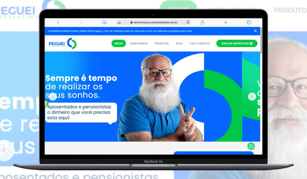 Cod.101 - Template Site Para Financeiras Editável Portal Dos Scripts | Os Melhores Scripts Estão Aqui!