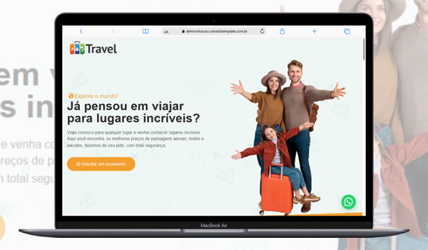 Cod.065 -  Landingpage Agência De Viagens Editável Portal Dos Scripts | Os Melhores Scripts Estão Aqui!
