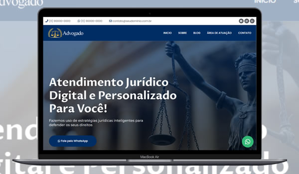 Cod.084 - Template Site Advocacia 100% Editável Portal Dos Scripts | Os Melhores Scripts Estão Aqui!